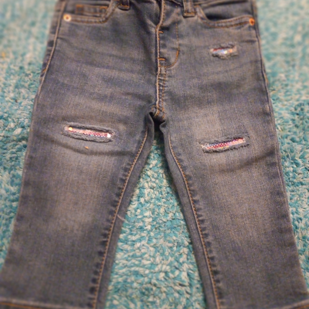 ****New Girls sequence acid wash jeans****